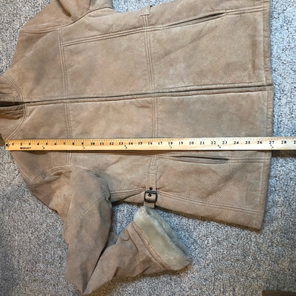 Outbrook Suede Leather and Sherpa Lined Jacket Size Large - Picture 11 of 15